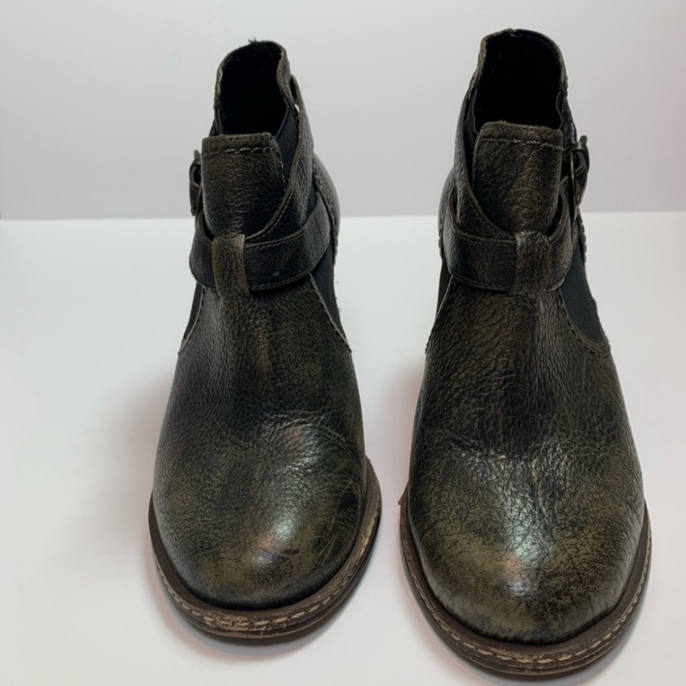 Schules & Sons Metallic Bronze-Brown Wedge Booties! (Size 9) - Picture 2 of 6